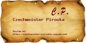 Czechmeister Piroska névjegykártya